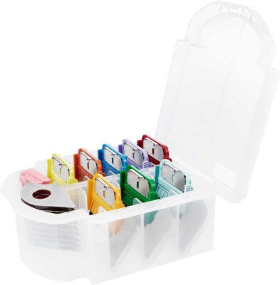 HEINIGER SAPHIR AESCULAP-MOSER-ANDIS-OSTER EDELSTAHL AUFSTECKKAMM -SET 3 - 32 MM