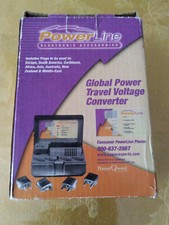 Powerline Global Power Travel Voltage Converter 0900-27 Power Qwest Europe Plug