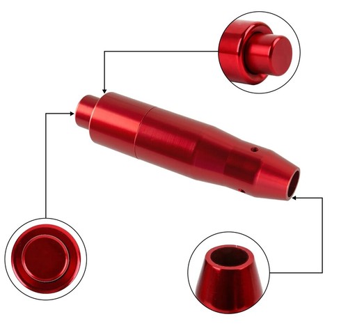 Red Automatic Car Gear Stick Shift Shifter Knob Universal With Button Aluminum*1 - Picture 11 of 22