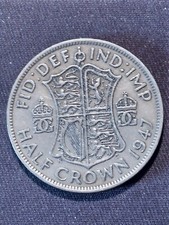 1947 George VI UK Half Crown coin {Fid Def Ind Imp} MP