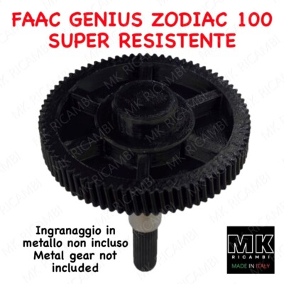 FAAC Genius Zodiac 100 Nylon Reinforced Gear Sectional Door Actuator