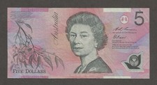 Australia 5 Dollars N.D. (1995); VF; P-51b; Parliament House, QEII; Few lines
