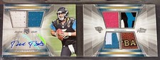 2014 TOPPS PRIME QUAD PATCH AUTO BOOK #d 3/10 BLAKE BORTLES SP RARE LOGO BGS !