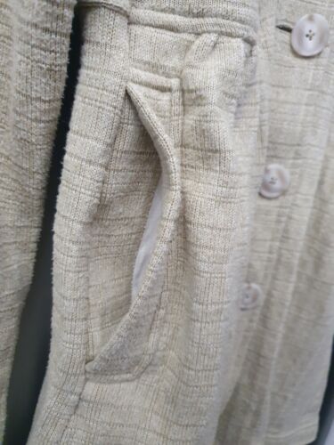 Patagonia Beige Sweater Coat Size M Woven Fit & Flare Womens Winter Long Jacket - Picture 10 of 19