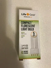 Compact Lantern FLS/E5w Fluorescent flash light bulb U bend fits 4 pin TL07-12
