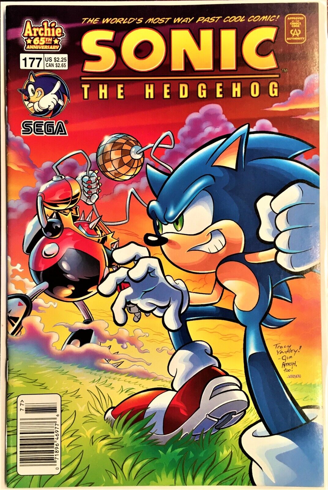 SONIC The HEDGEHOG Comic Book #177 September 2007 First Edit