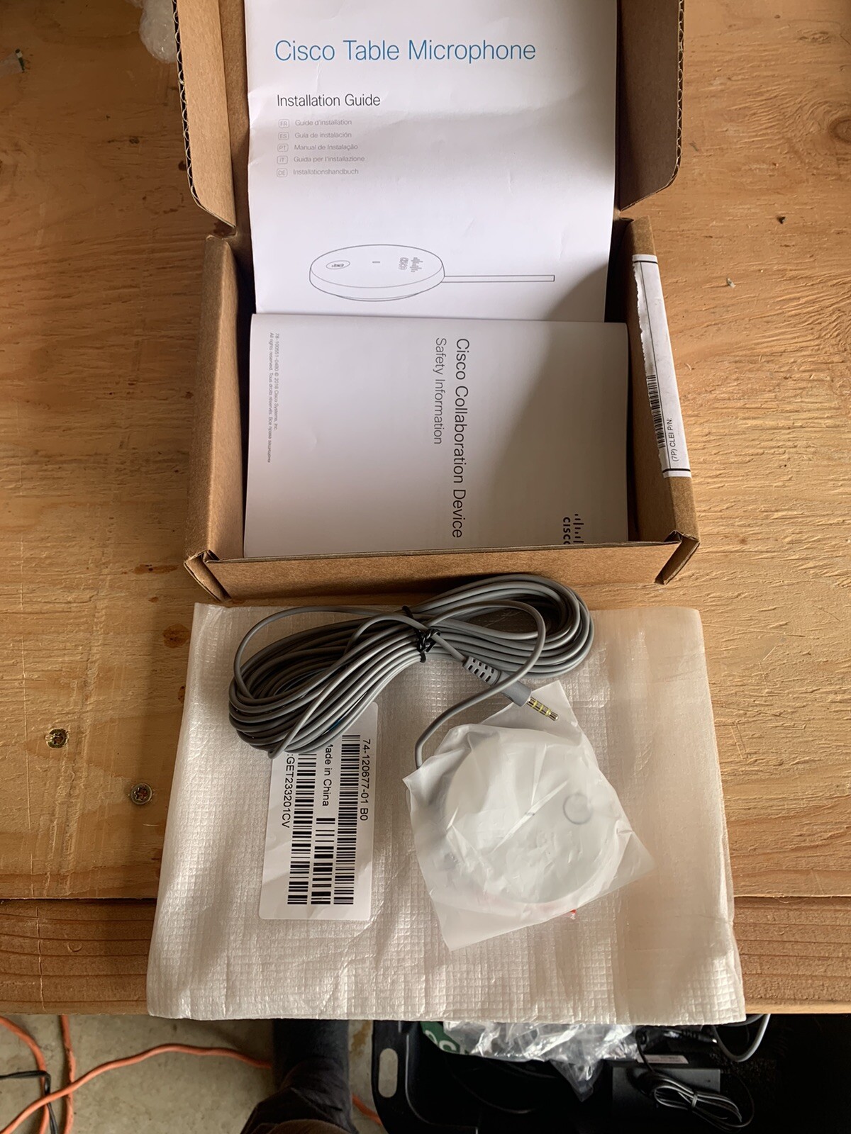 Cisco New CSMICTABLEJ Video Conference Table Microphone Mic TTC514