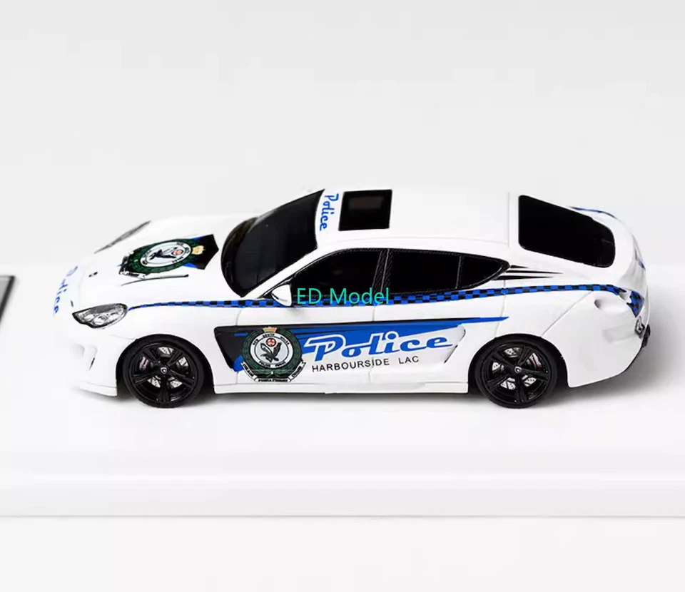 BN MK 1:64 White Police Gemballa Coupe Sports Model Diecast Resin Car - Image 4 of 4