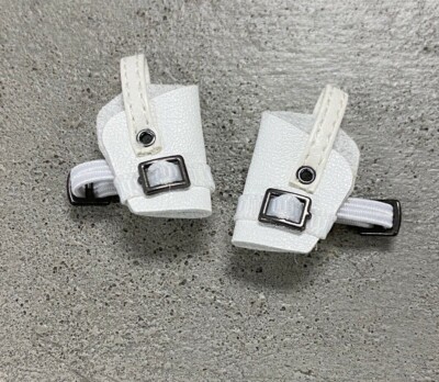 SU-LH-S-WHT: 1/12 White Leg Gun Holsters x 2 (Left & Right) for 6'' slim body