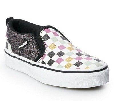 girls vans checker
