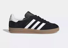 adidas Gazelle Indoor Black White Gum Sneakers H06259 Men's Sizes