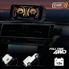 INCLINOMETRO FUORISTRADA ILLUMINATO TYPE-2 12V BECCHEGGIO E ROLLIO VEICOLO  AUTO