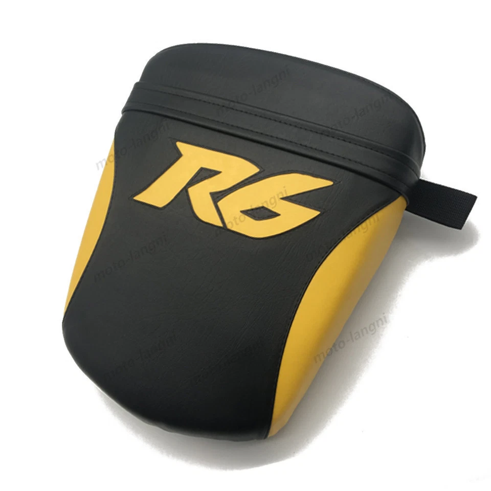 For Yamaha YZF-R6 2003-2005 R6S 06-09 Black+Yellow Rear Seat Passenger Pillion - Изображение 2 из 4