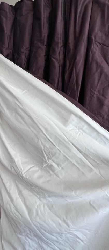 Williams-Sonoma Home Suntuosa Cortina de Seda Cortina Plisada Invertida 48 X 84 Forrada Foto 3 de 4