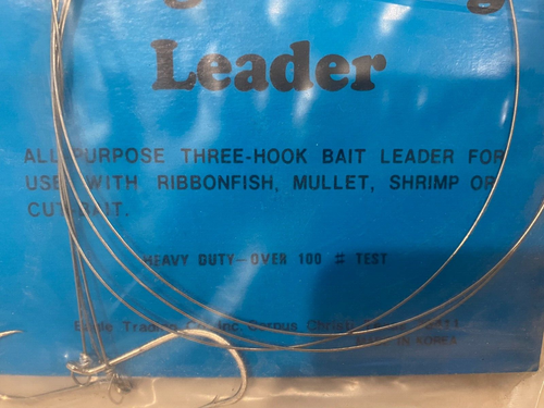9 Kingfish Rigs Leaders 3-Hook Live Bait Ribbonfish Mullet Shrimp or Cut-Bait - Picture 3 of 5