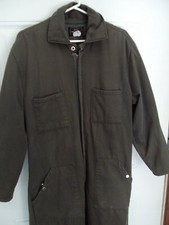 Sears Work N Leisure Mens Coveralls Size 42 Short Khaki Cotton Poly Nylon Lining