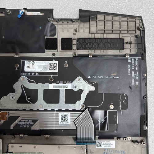 Dell Alienware M15 15,6" Palmrest US Podświetlana klawiatura Touchpad VNPDJ 0VNPDJ SKP2 - Zdjęcie 10 z 12