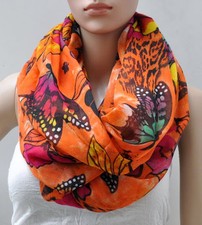 Loop Blumen Schmetterling Schal Schlauchschal Rundschal Tuch Halstücher Tücher 