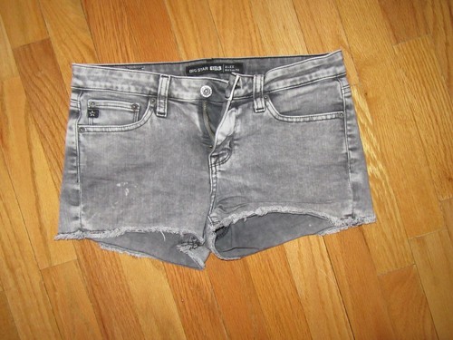 Big Star Alex Gray Fringe Bottom Zip 