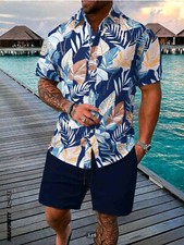 New Mens Summer Casual Outfits 2 Piece