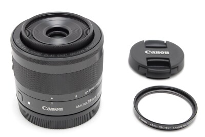 Mint* Canon EF-M 28mm f/3.5 Macro IS STM Lens Black For EOS EF-M
