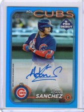 2024 Topps Pro Debut #PD-42 Adan Sanchez Blue 063/150 Auto ACL Cubs