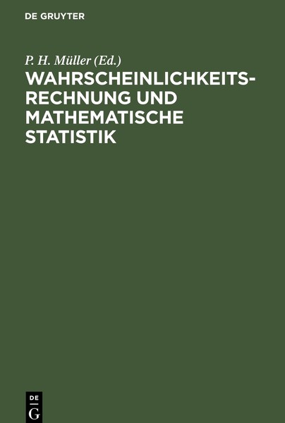 Wahrscheinlichkeitsrechnung Und Mathematische Statistik | Buch | 9783112574959-image