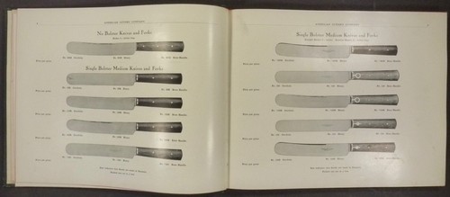 1910 American Cutlery Company Knife & Forks & Carving Sets &c. Trade Catalog - Imagen 4 de 12