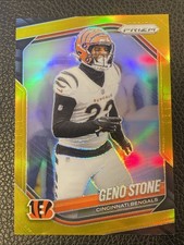 2025 Panini Prizm FOTL Geno Stone True Gold /10 #61 Cincinnati Bengals
