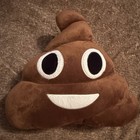 Pre Owned Emoji Pillows Brown Poop And Yellow Kiss Heart Face Lot — photo 4