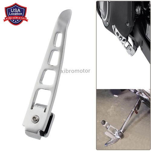 Motorcycle Chrome Stand Kickstand Extension Fit For Harley 1993-2017 16 15 14 13 - Foto 1 di 12