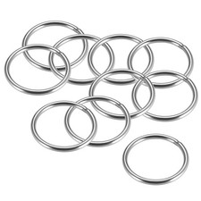 Welded O Ring 60 x 5mm Strapping Round Rings 201 Stainless Steel 10pcs