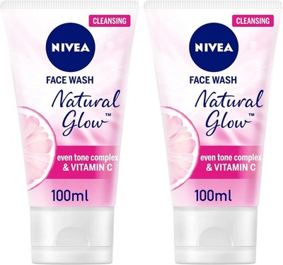 Neu NIVEA Natural Glow Gesichtswasser mit Vitamin C & E 100ml x 2 | Kostenloser Versand