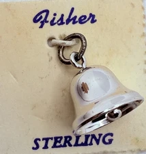 Vintage Bell Sterling Silver Charm