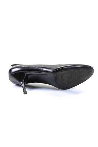 Coach Womens Leather Almond Toe Slip On Pumps Black Size 7 - Picture 4 of 5
