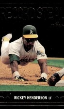 1991 LEAF RICKEY HENDERSON BC26 MINT GOLD ROOKIES BASEBALL OAKLAND ATHLETICS