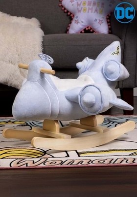 BRAND NEW UNOPENED BOX WONDER WOMANS JET KIDS ROCKER -FURNITURE- GLIDER NEW