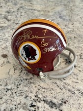 Joe Theisman Washington Redskins Throwback Mini Helmet, Go Skins Insc, PSA/DNA