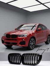 BMW X3 X4 F25 F26 (2014-2017) Schwarz Front Nieren K�hlergrill Grill Doppellamelle