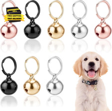 8 Pcs Collar Bells for Small Dogs Cat, Pet Bells Collar Charm Pendant Accessorie