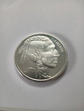 1 oz Silver Round .999 Fine Silver  Liberty /Buffalo 96.49 per troy oz