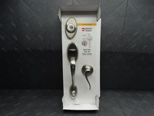 Kwikset Shelburne Nickel Single Cylinder Door Handleset with Tustin Door Handle