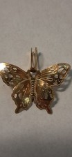 Vintage 14k Yellow Gold Butterfly Pendant/Charm  Pre-owned Excellent Condition