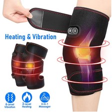 1/2x Knee Massager with Heat Vibration, Heated Knee Brace for Knee Pain corded