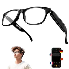AI Smart Glasses for Men Women - Bluetooth 5.4 with Chat GPT, Blue Light Filt...