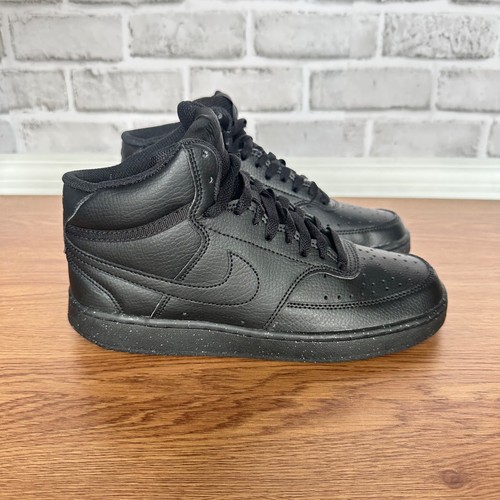 ❤️Nike Court Vision Mid N Womens Shoes Sz 7.5 Black Retro Basketball DN3577-003 - Picture 11 of 14