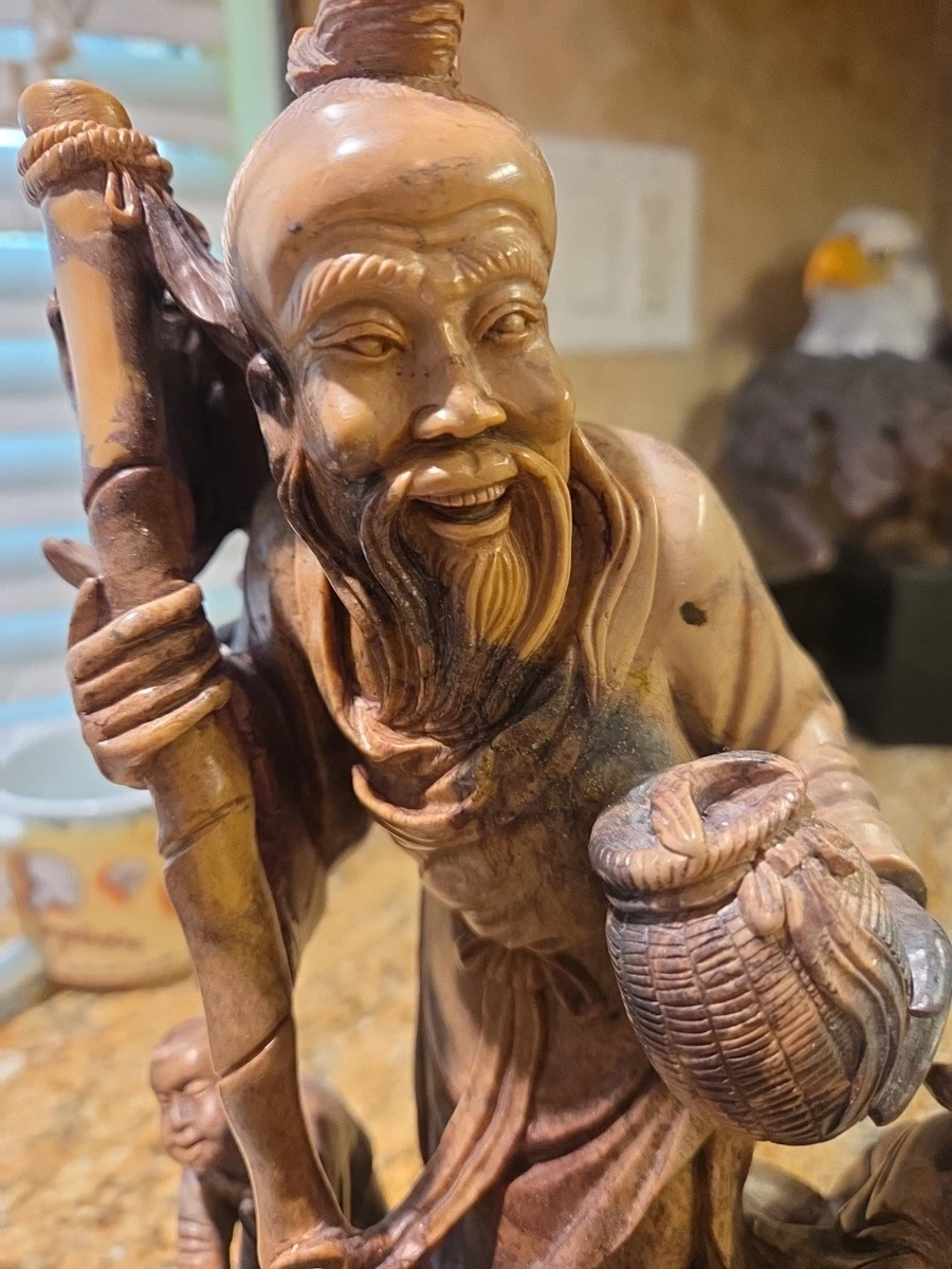 中国古董褐色寿山石主| eBay