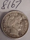 1911 D BARBER DIME - 5 PICTURES - COIN HAS VERY SLIGHT BEND - STILL BEAUTIFUL -