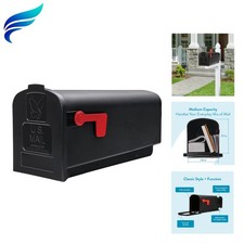 Reliable Parsons Post Mount Mailbox - UV Resistant Weatherproof Security