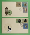 DR WHO 1981 CHINA PRC 2 FDC POTTERY COMBO R64516